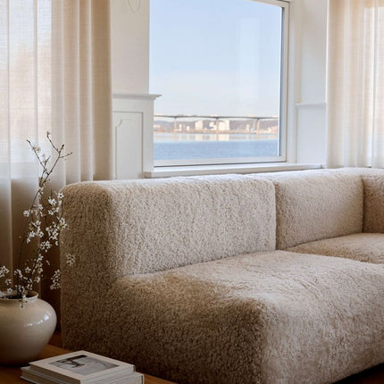 Julian Modular Sofa | Corner, Middle and End Section | New Zealand Curly Pearl