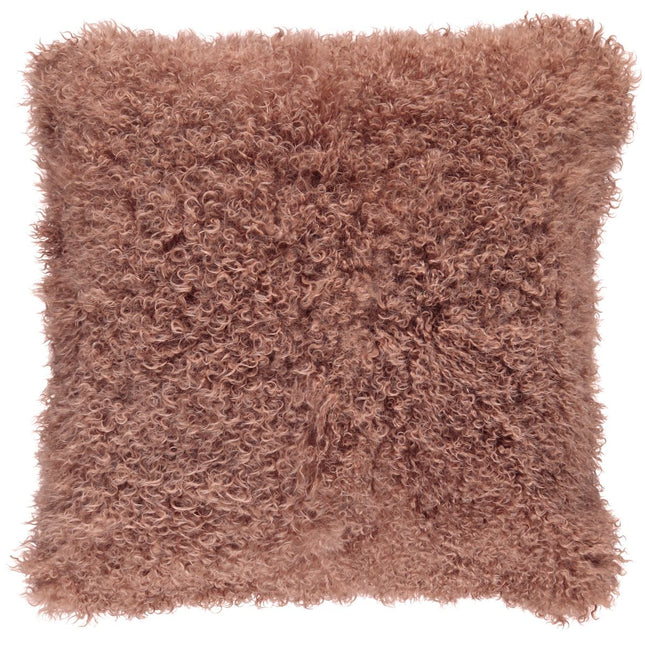 Kudde | 35x35 cm | Kalgan Fårskinn | Fårskinnskudde | Kort lockig lugg | 35x35 cm