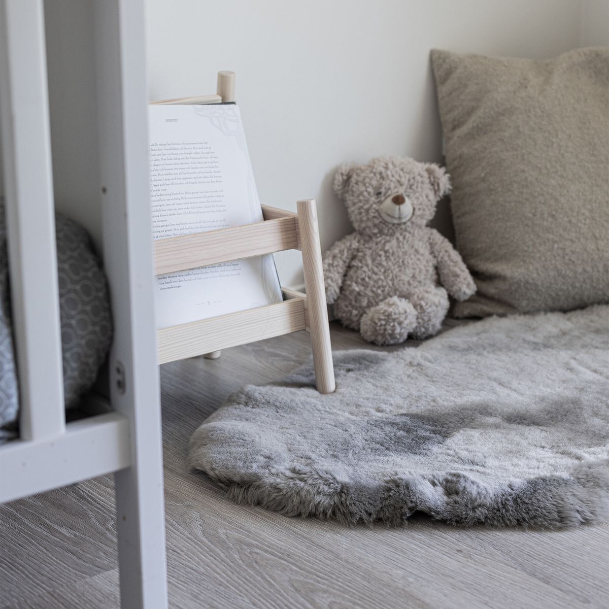 Lammskinn Baby | Till barn & bebisar | Perfekt till barnvagnen | 80 cm Ljusgrå 
