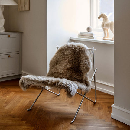 Fårskinn Premium | Lång lugg | 115x60 cm Mörk Lila