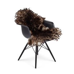 Österrikiskt lammskinn | Krulligt | Naturliga färger | 90x60 cm