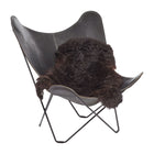 Fårskinn Premium | Ekologiskt | Kort lugg | 90-100x60 cm Natur Svart