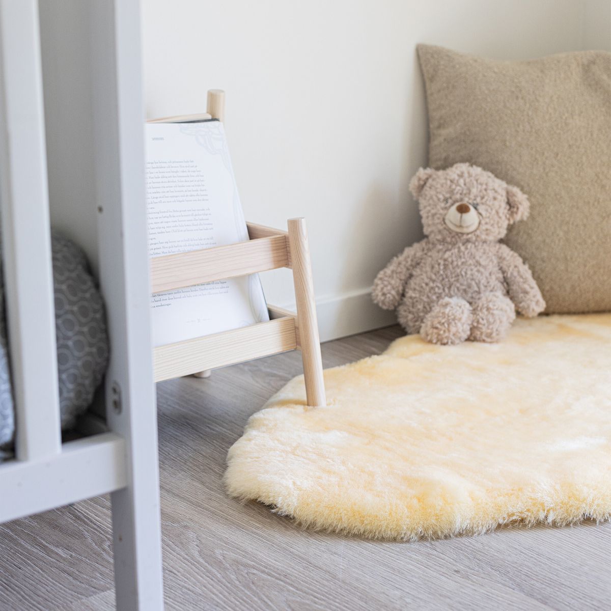 Lammskinn Baby | Till barn & bebisar | Perfekt till barnvagnen | 80 cm Gul Gul