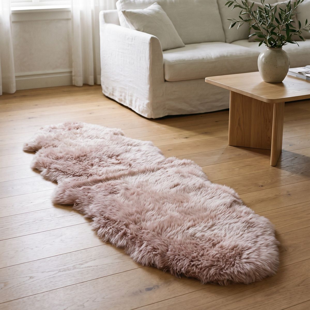 Merino fårskinn | Lång lugg | Nya Zeeland | 170x60 cm