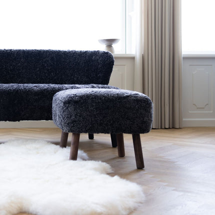 Emily fotpall Koksgrå