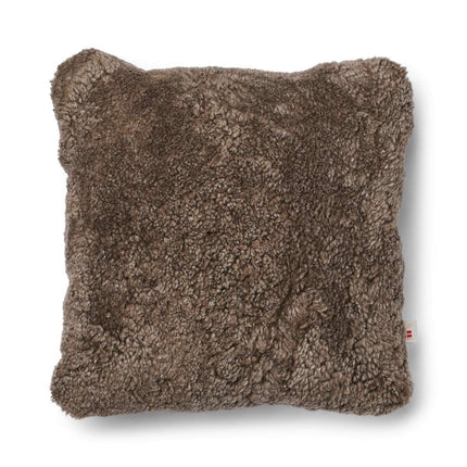 Short-Wool Sheepskin Cushion | 52x52 cm Beige/Taupe