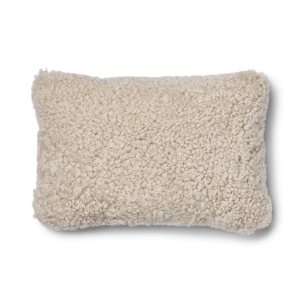 Checked Collection | Ullkudde | Kort lugg | 52x52 cm | 34x52 cm Sand-Beige/Beige