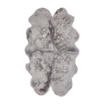 Fårskinnsmatta | Lång lugg | Nya Zeeland | 170x110 cm Ljusgrå 