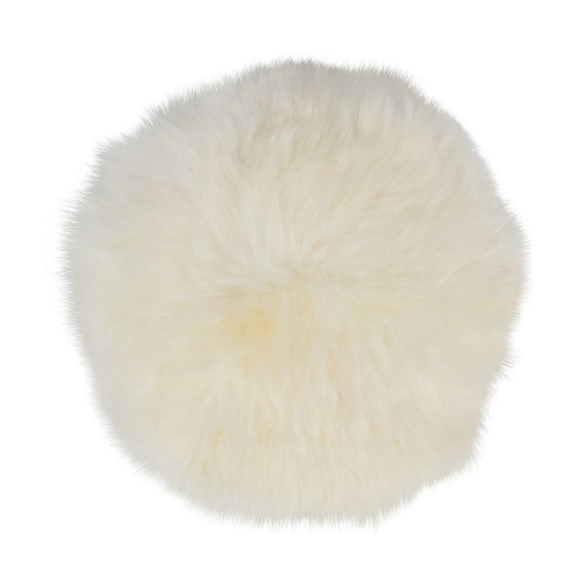 Stolsdyna 2-pack | Fårskinn | Lång lugg | D35 cm