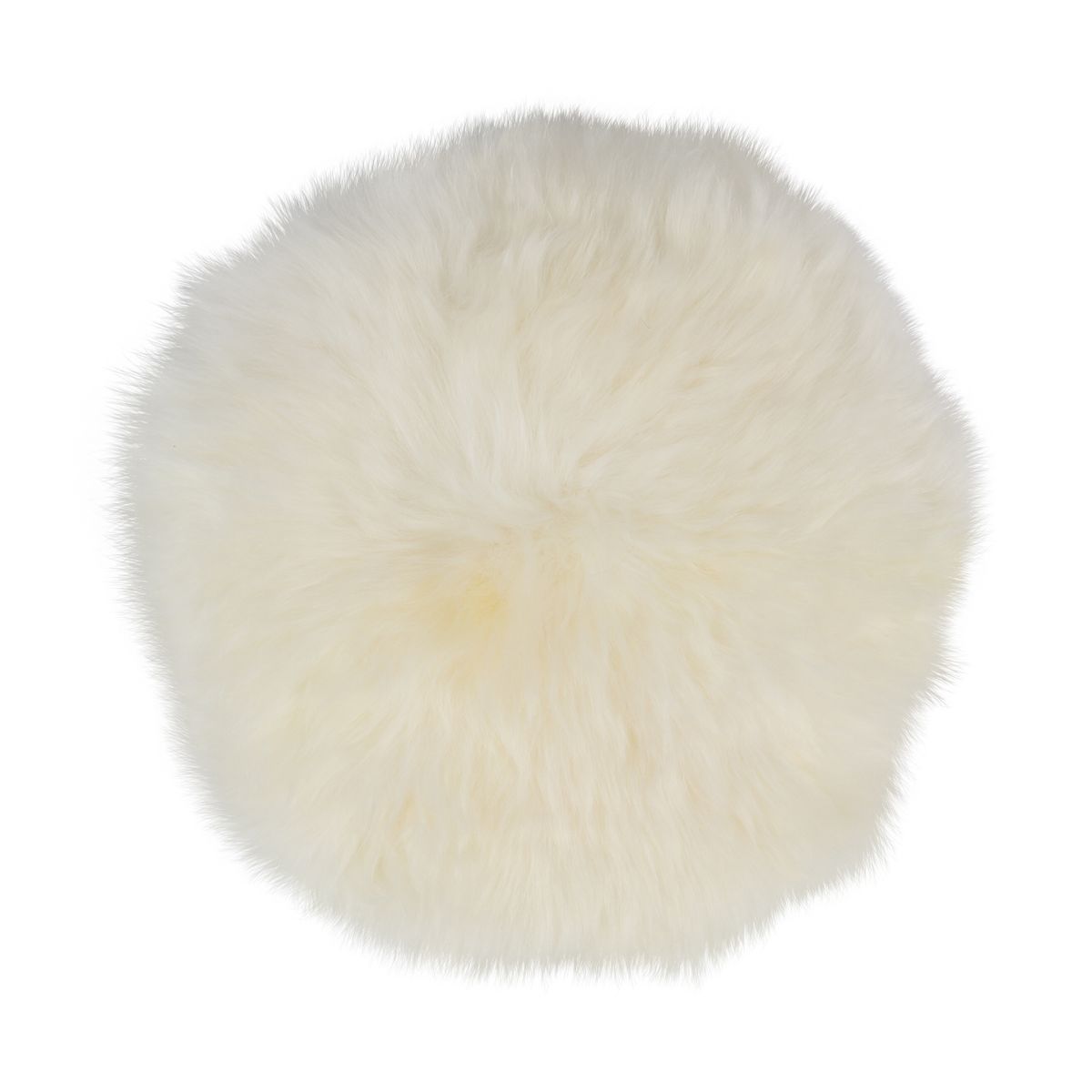 Stolsdyna 2-pack | Fårskinn | Lång lugg | D35 cm