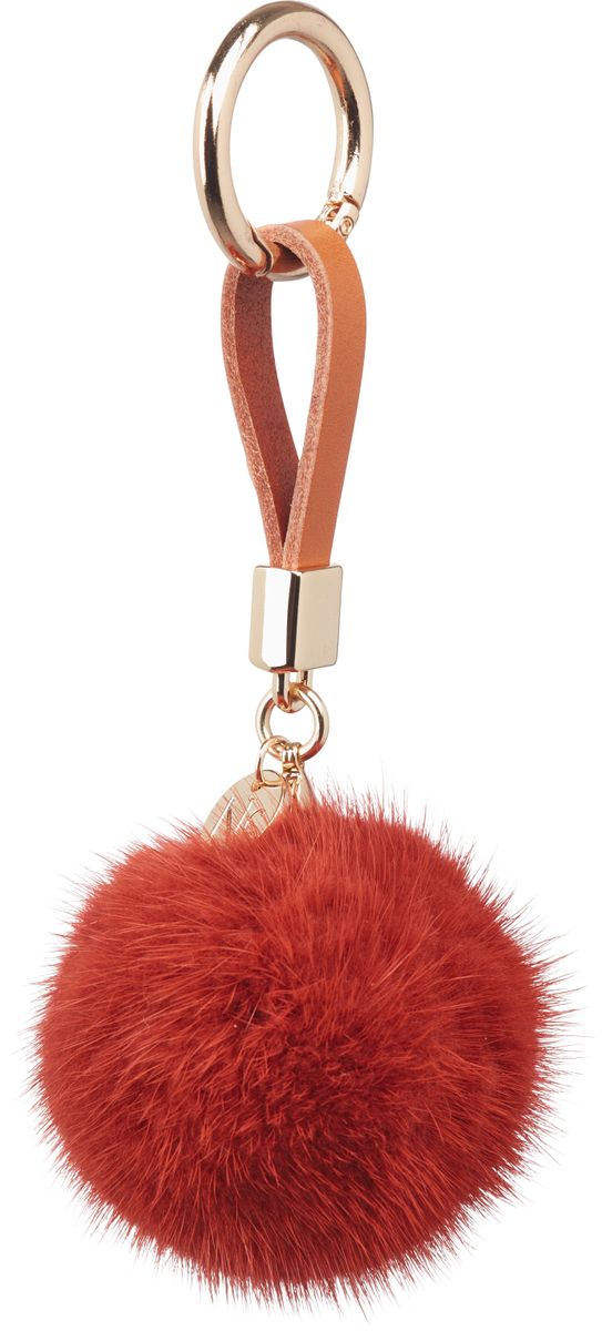Pompon nyckelring