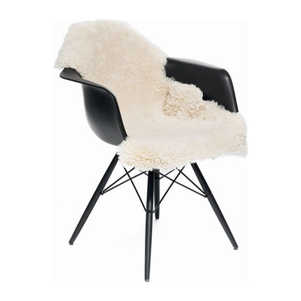 Premium Fårskinn | Kort lugg | Lockig | 100x60 cm Pearl