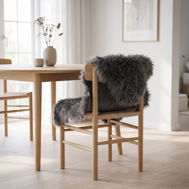 Fårskinn | Nya Zealand | 90 cm | Lång Lugg | Premium