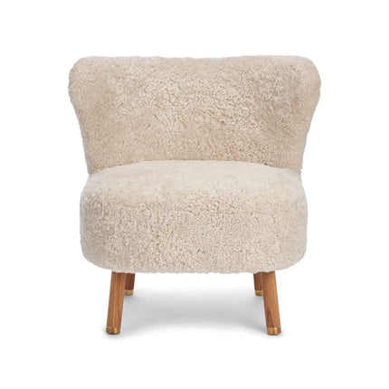 Emil Lounge Chair | Kort lugg Beige