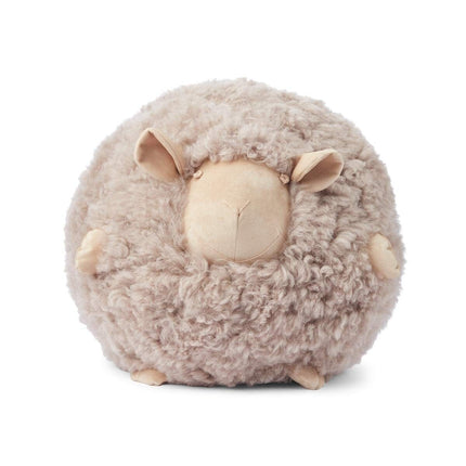 Cute Sheep Fårskinnskudde | Fårskinnsull | D28 cm