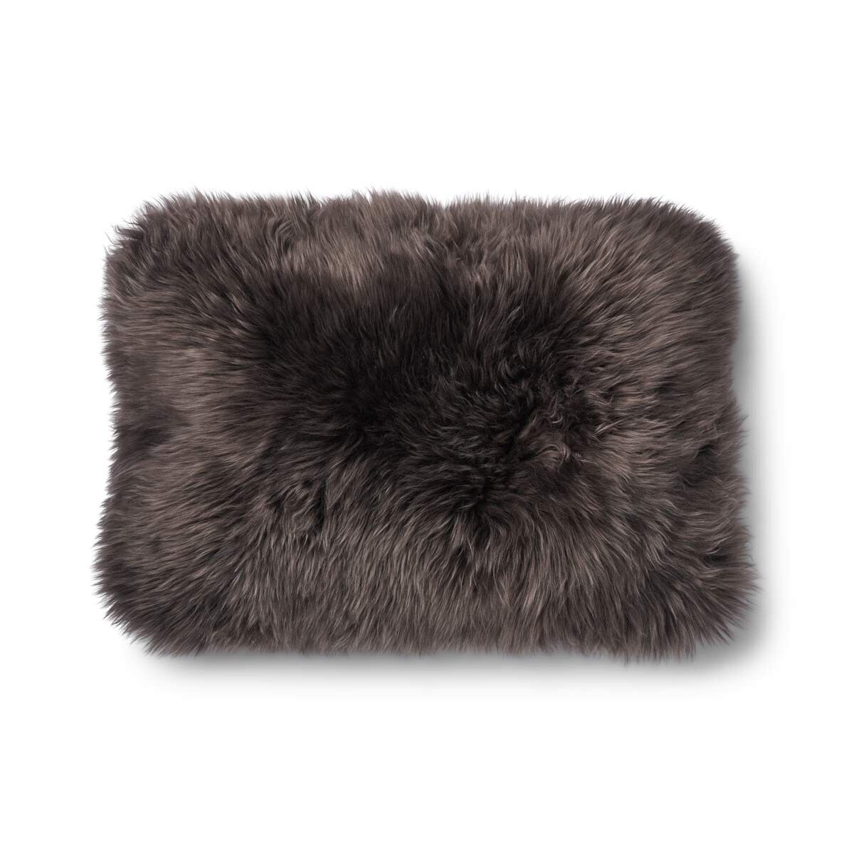 Classic Collection | Ullkudde | Lång lugg | 52x52 cm | 34x52 cm Brun / Valnötsbrun