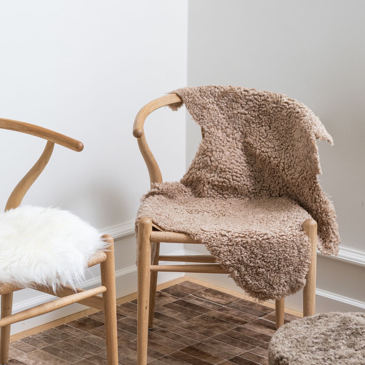 Fårskinn Premium | Kort lugg | 100x60 cm Svart