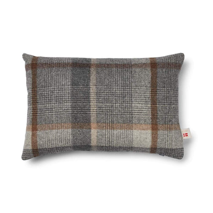 Checked Collection | Ullkudde | Dubbelsidig | 52x52 cm | 34x52 cm Rutig – Grå