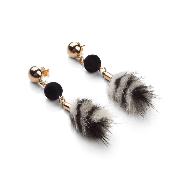 Nicki Örhängen (stift) | Minkhår