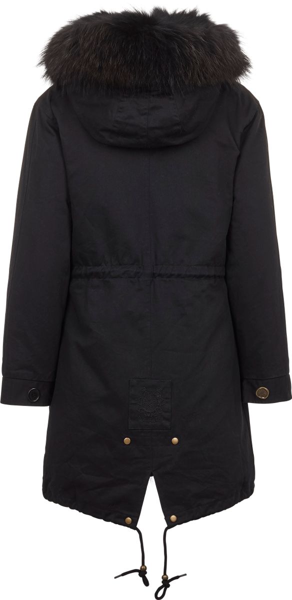Petra Parkas | Tvättbjörnspäls Svart / Svart