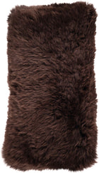 Fårskinnskudde | Lång lugg | 28x56 cm Choklad