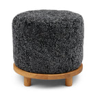 Simon pouf | Kort lugg | D46xH42 cm Koksgrå