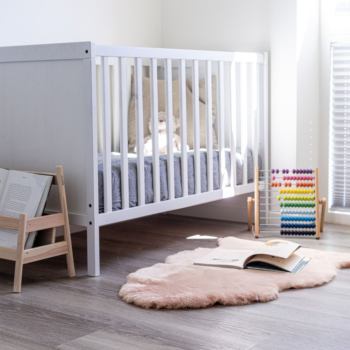 Lammskinn Baby | Till barn & bebisar | Perfekt till barnvagnen | 80 cm Ljusrosa