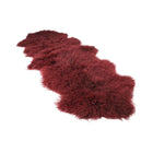 Dubbelt Lammskinn | Tibet | 150x55 cm Bordeaux
