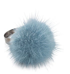 Pompon ring Ljus himmelsblå
