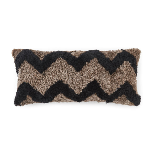 Pattern fårskinnskudde | Kort lugg | Nya Zeeland | Dubbelsidig | 30x60 cm