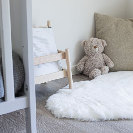 Lammskinn Baby | Till barn & bebisar | Perfekt till barnvagnen | 80 cm Vit