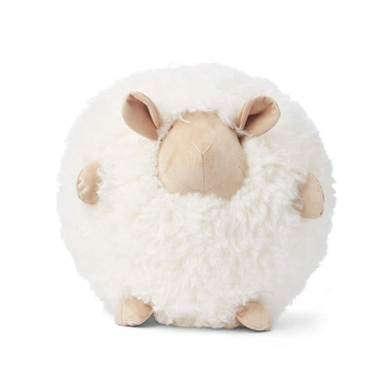 Cute Sheep Fårskinnskudde | Fårskinnsull | D28 cm