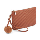 Helene clutch Brunt läder
