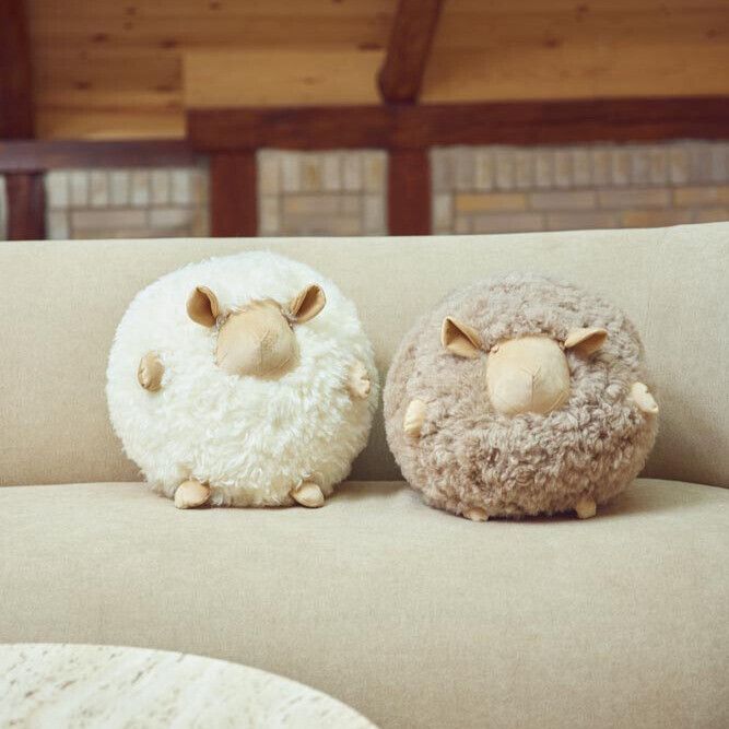Cute Sheep | Kort lugg | Nya Zeeland | D28 cm Beige / Vit