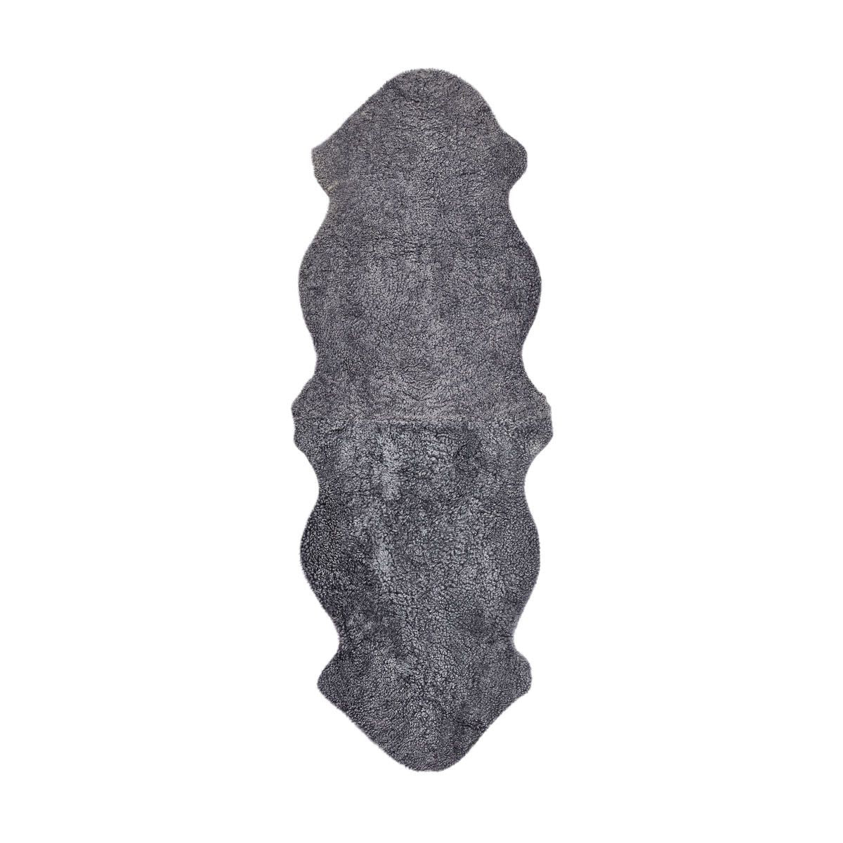 Fårskinn Premium | Kort lugg | 180x60 cm Ljusgrå 