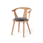 Stolsdyna rund | Fårskinn | D34 cm