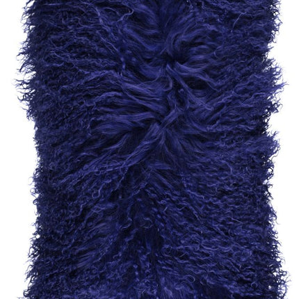 Fårskinnskudde | Lockig | Tibet | 28x56 cm Navy