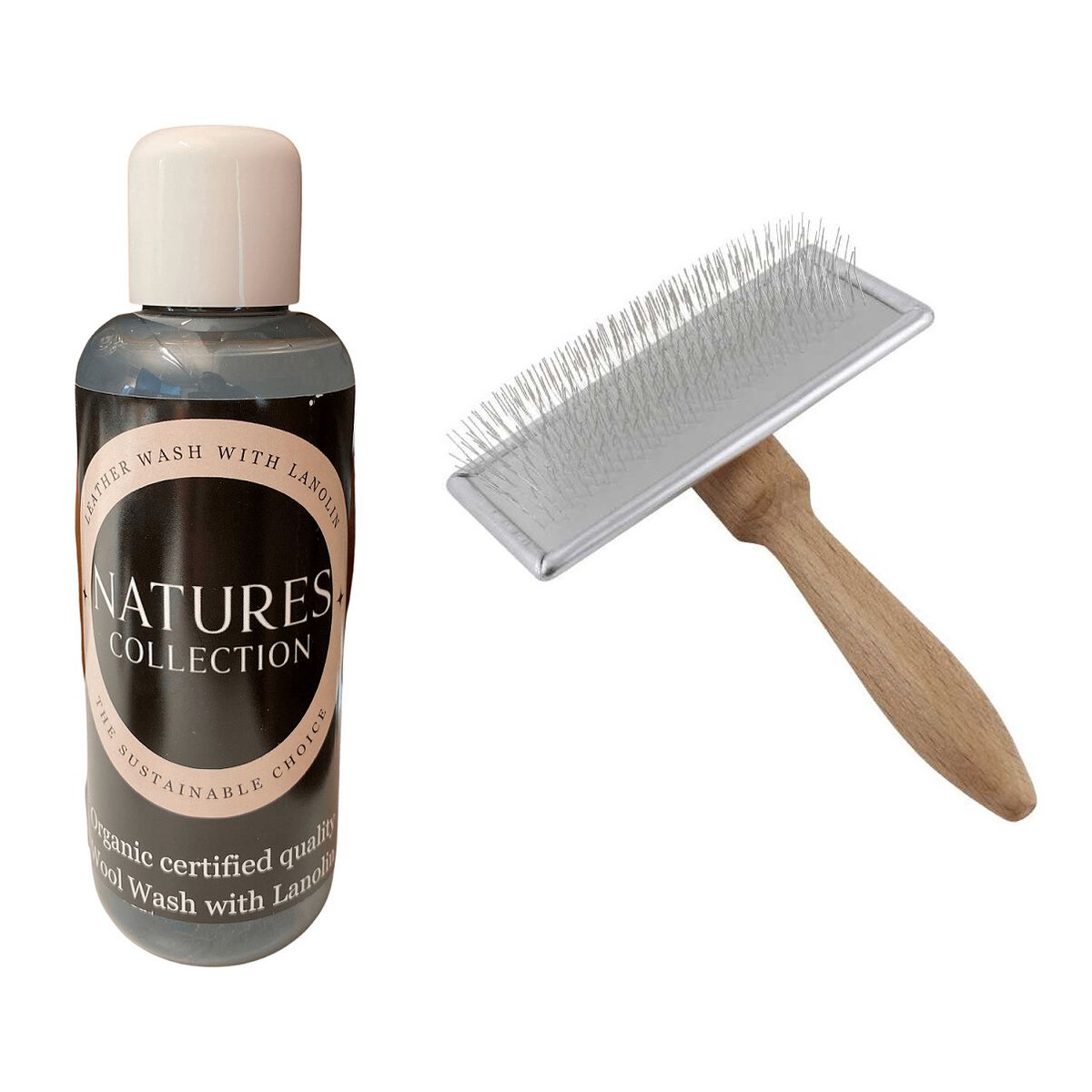 Ulltvål | Med lanolin | Ekologisk + Fårskinnsborste