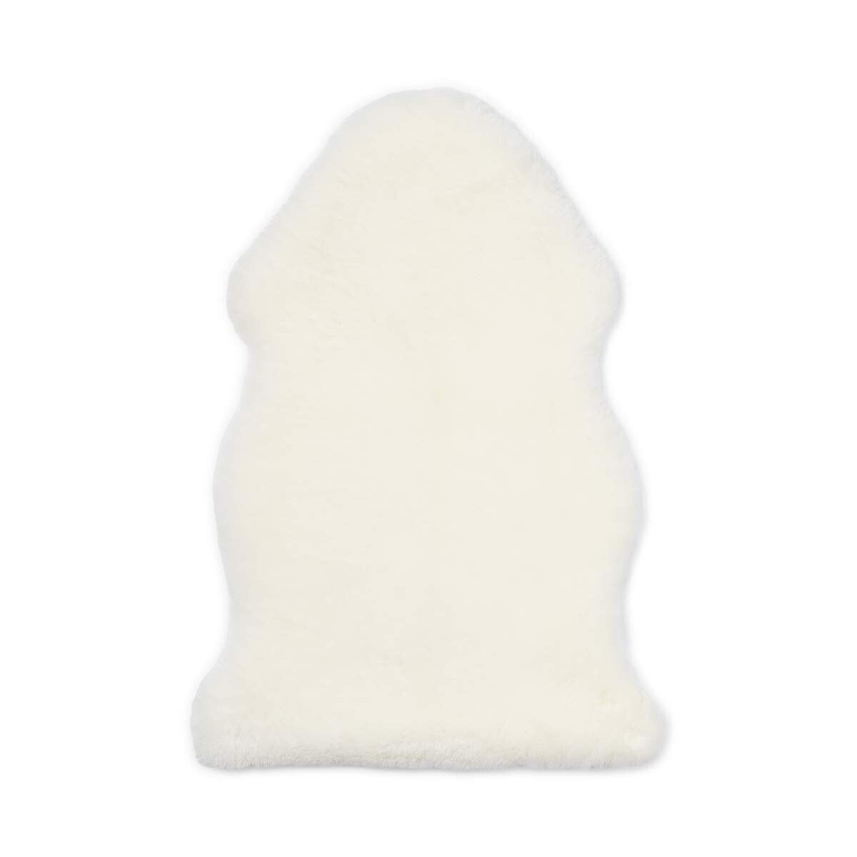 Lammskinn Baby | Till barn & bebisar | Perfekt till barnvagnen | 80 cm Vit