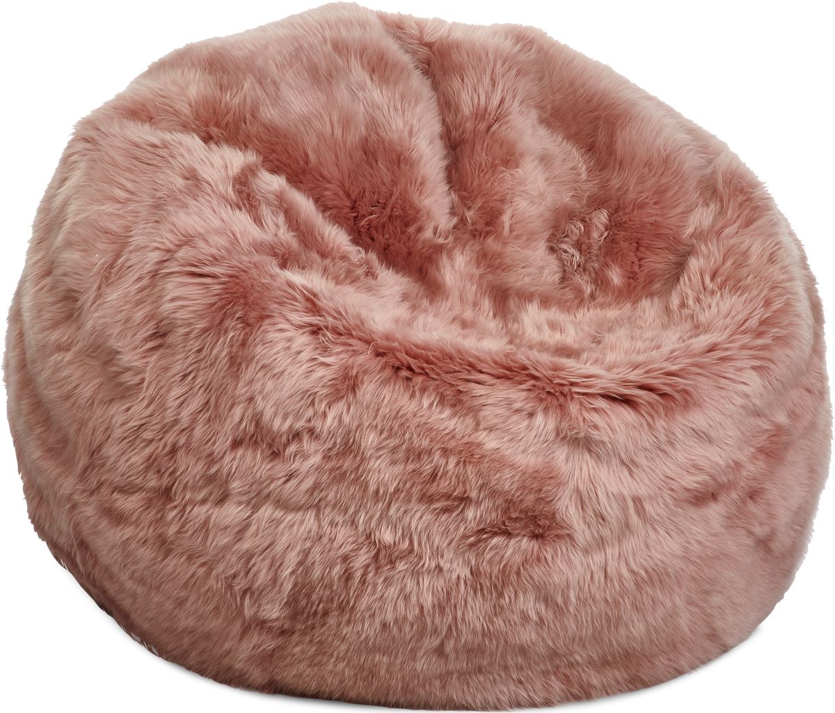 Saccosäck | Fårskinn | Lång lugg | 73x74 cm | 92x93 cm Rosa