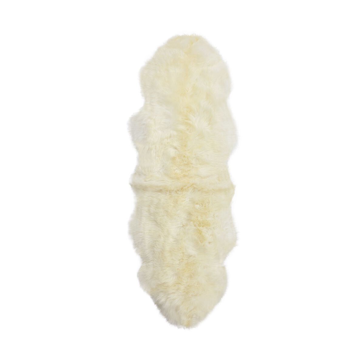 Fårskinn Premium | Lång lugg | 180x60 cm Vit