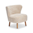Emil Lounge Chair | Kort lugg Pearl