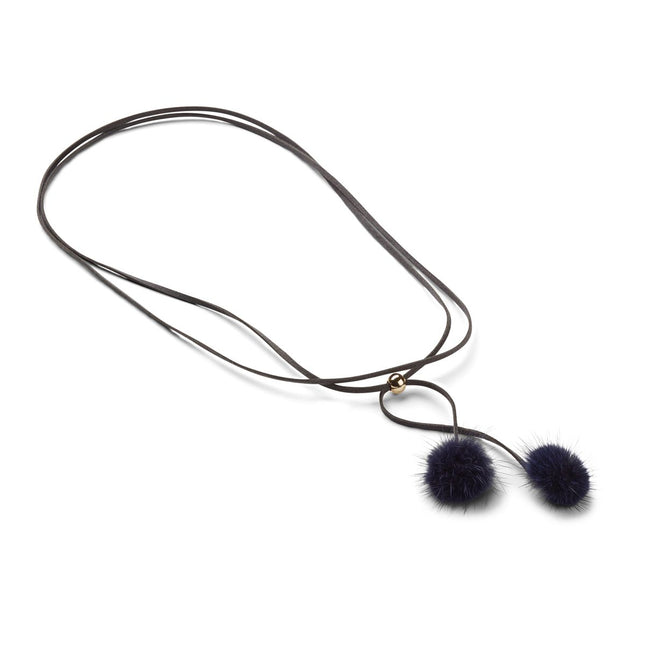 Nicki Halsband | Minkhår | Tofsar