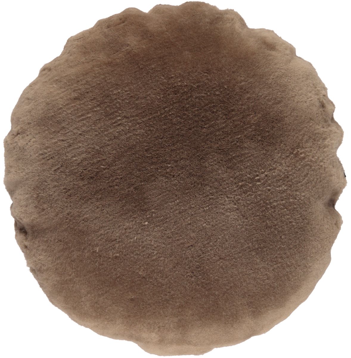 Fåreskinnskudde | Sammet | Mockasin | Dubbelsidig | Ø45 cm & Ø62 cm Ljus Mocca