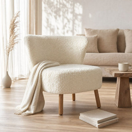 Emil Lounge Chair | Kort lugg Koksgrå