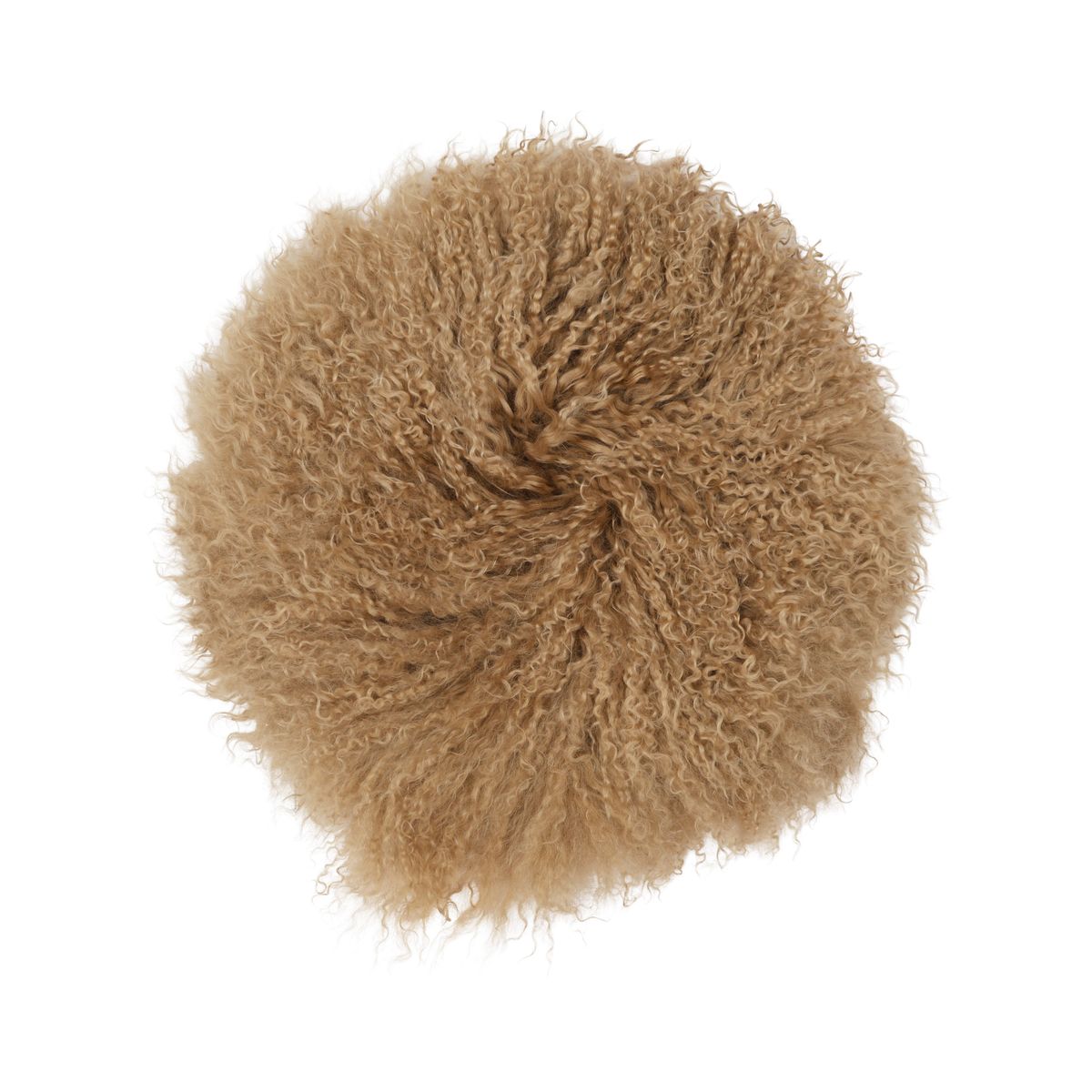 Stolsdyna | Lockig | Tibet | D34 cm Sand 