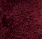 Saccosäck | Fårskinn | Lång lugg | 73x74 cm | 92x93 cm Bordeaux