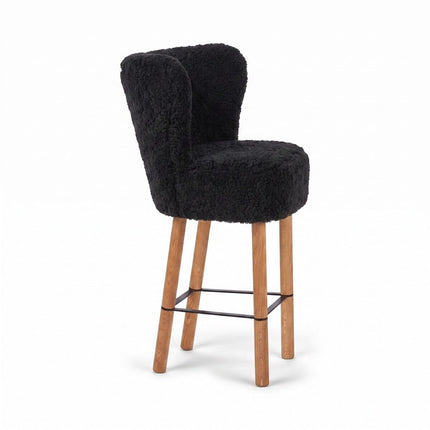 Emilia Barstol | Kort lugg | 57x47x106 cm Svart