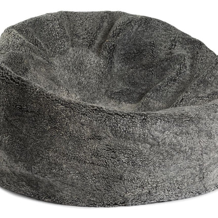 Saccosäck | Fårskinn | Kort lugg | 73x74 cm | 92x93 cm Grå