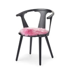 Stolsdyna | Fårskinn | Lång lugg | D38 cm Malaga Pink